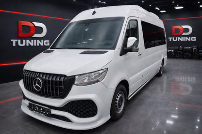 Front bumper with ABS grille (primed for painting) for Mercedes Sprinter W907/W910 2018- - image 1