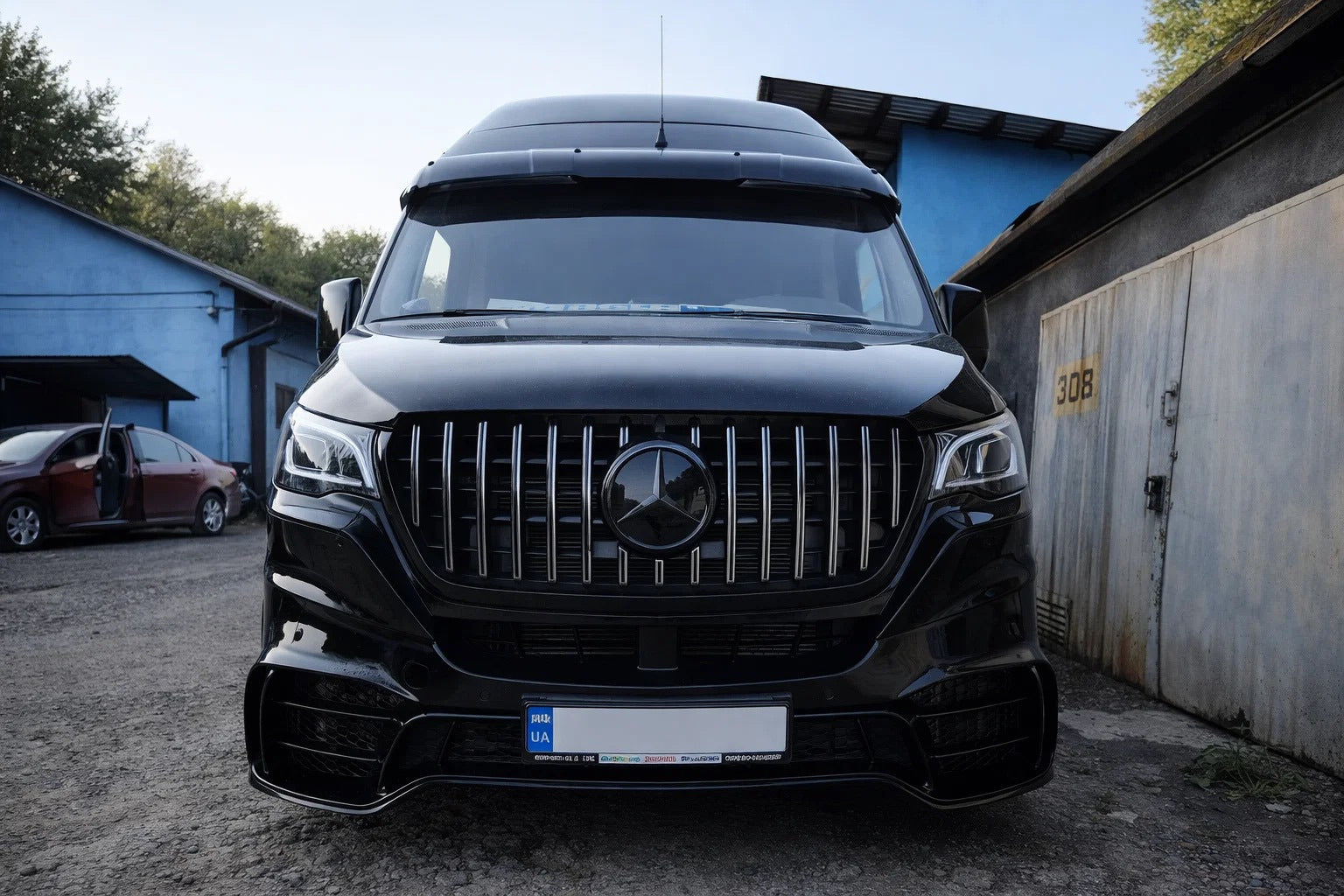 Front Bumper with Grille V2 (AMG) for Mercedes Sprinter W907/W910 2018- - image 1