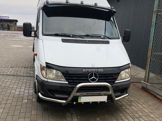 Kangaroo cage with mustache (stainless steel) for Mercedes Sprinter W901/902/903/904/905 1995-2006 - Reelken Auto