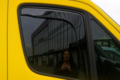 In-channel window deflectors (Esa, 2 pcs) for Mercedes Sprinter W906 2006-2018 - image 1