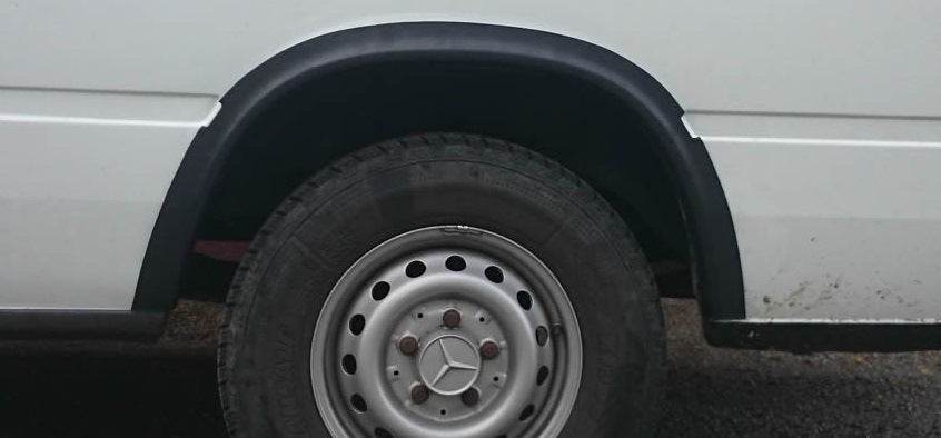 The pads on the arches (6 PCs, black) for Volkswagen LT 1995-2006 - Reelken Auto