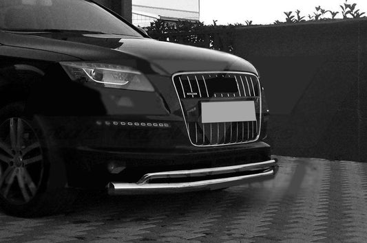 Front protection ST017 (stainless steel) for Audi Q7 2005-2015 - Reelken Auto