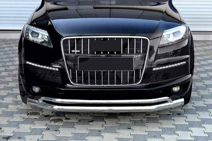 Front protection ST017 (stainless steel) for Audi Q7 2005-2015 - Reelken Auto