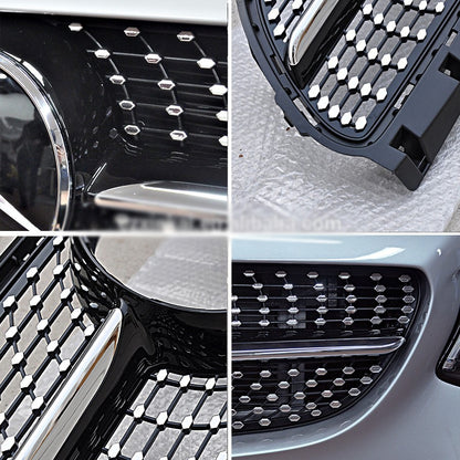 Front Grille Diamond Black (2015-2018) for Mercedes B-class W246 2011-2018 - image 6
