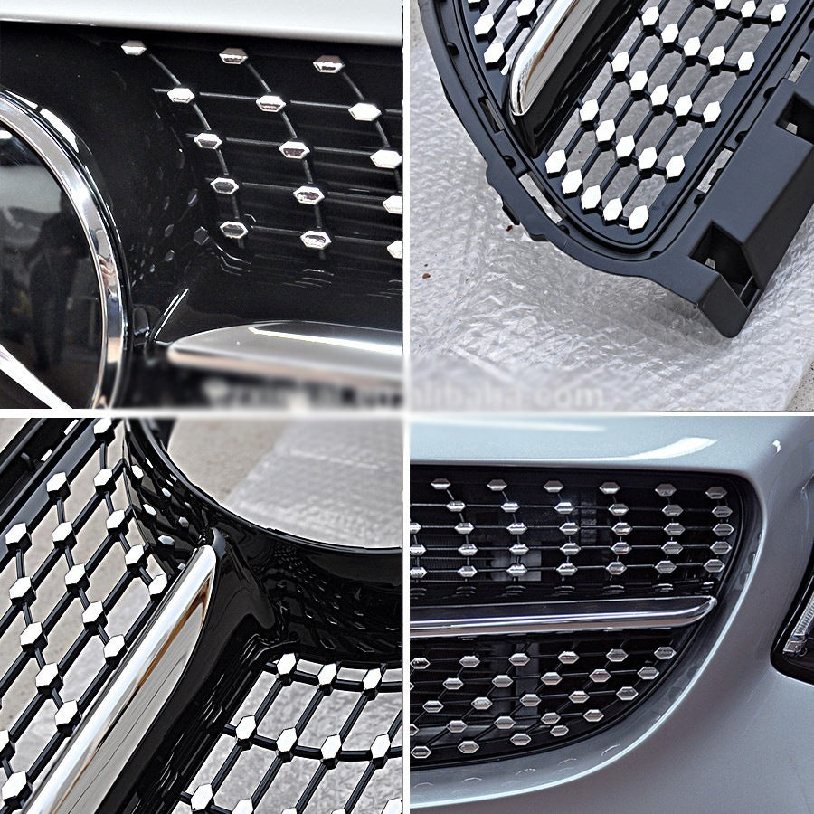 Front Grille Diamond Black (2015-2018) for Mercedes B-class W246 2011-2018 - image 6