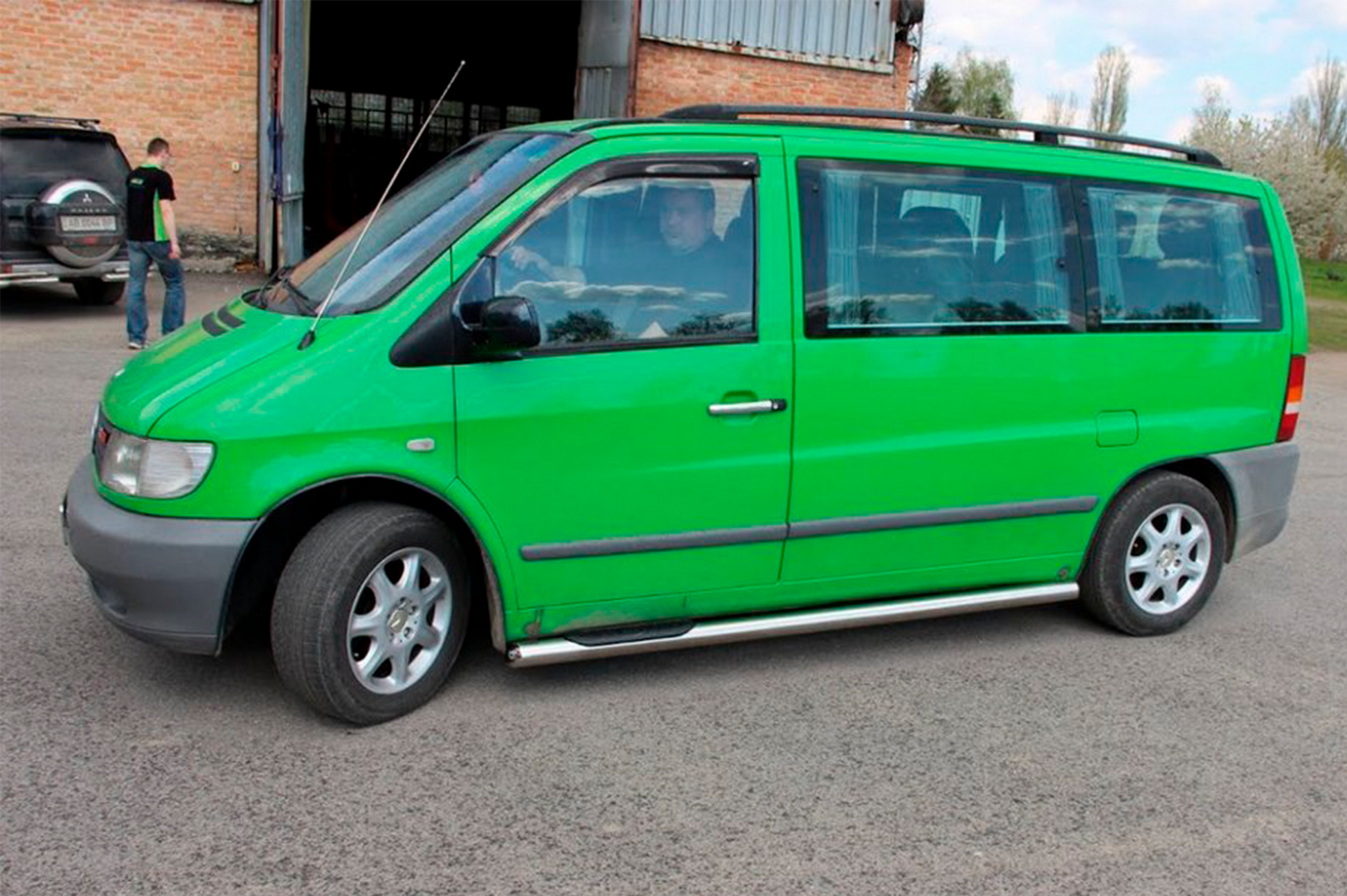 Side Pipes (2 pcs, Stainless Steel) for Mercedes Vito W638 1996-2003 - image 3