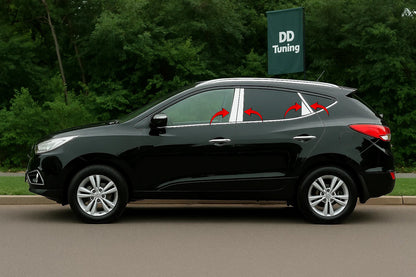 Stainless Steel Door Pillar Trim (8 pcs) for Hyundai IX-35 2010-2015 - image 1