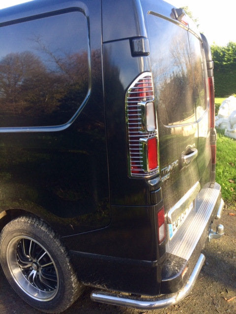 Chrome Tail Light Covers (2 pcs, plastic) for Opel Vivaro 2015-2019 - image 3