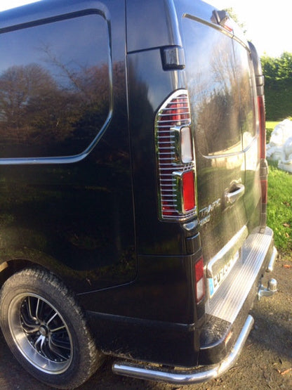 Chrome Tail Light Covers (2 pcs, plastic) for Opel Vivaro 2015-2019 - image 3