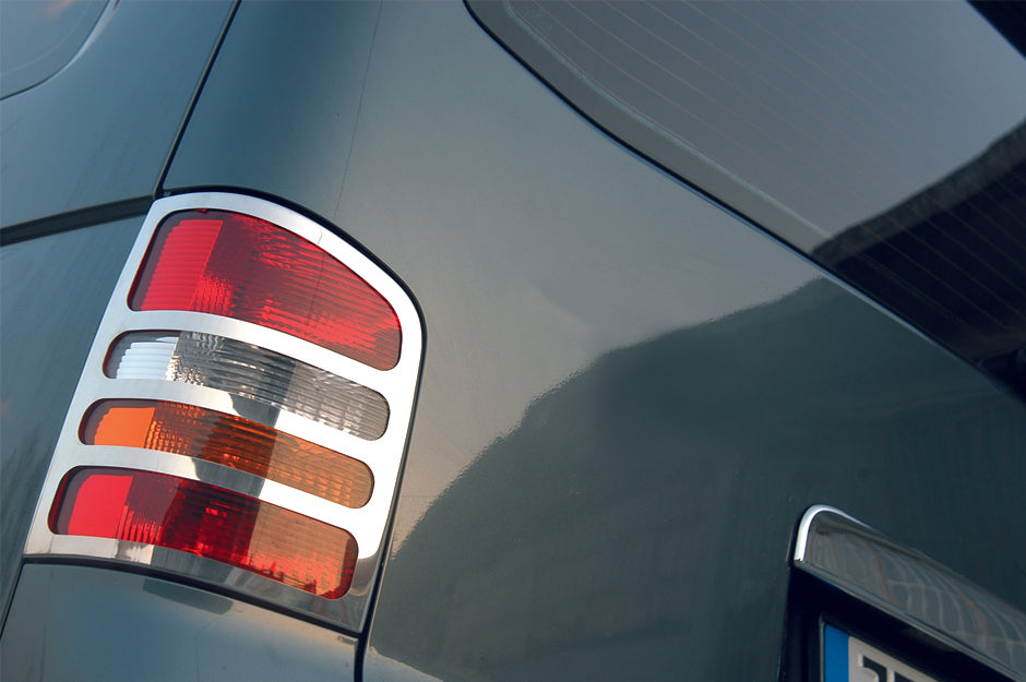 Chrome Tail Light Covers (Carmos, 2 pcs, Stainless Steel) for Volkswagen T5 Caravelle 2004-2010 - image 7
