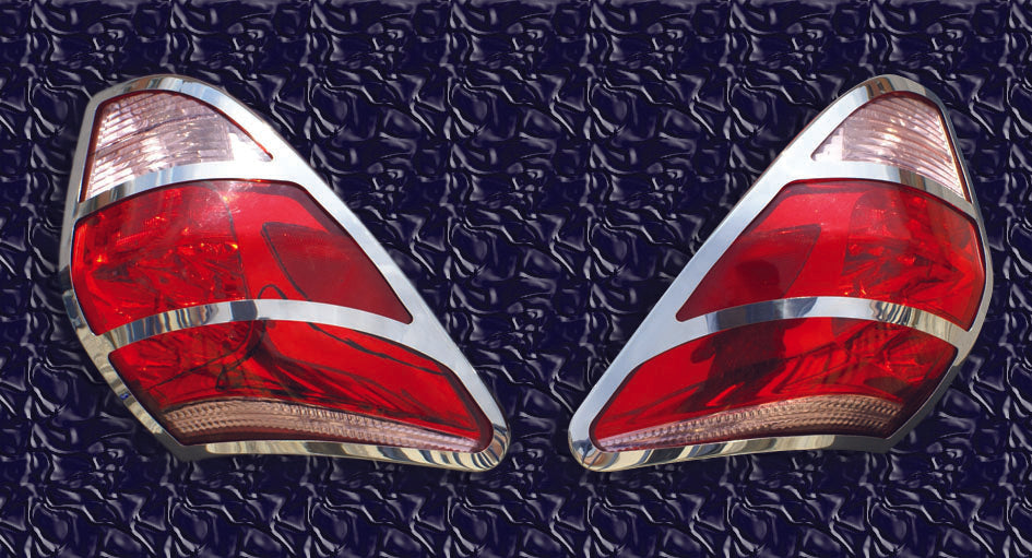 Chrome Tail Light Covers 2006-2009 (2 pcs, Stainless Steel) for Toyota Rav 4 2006-2013 - image 3