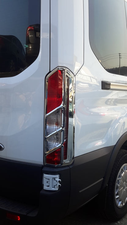 Chrome Tail Light Covers (2 pcs, plastic) for Ford Transit 2014- - image 4