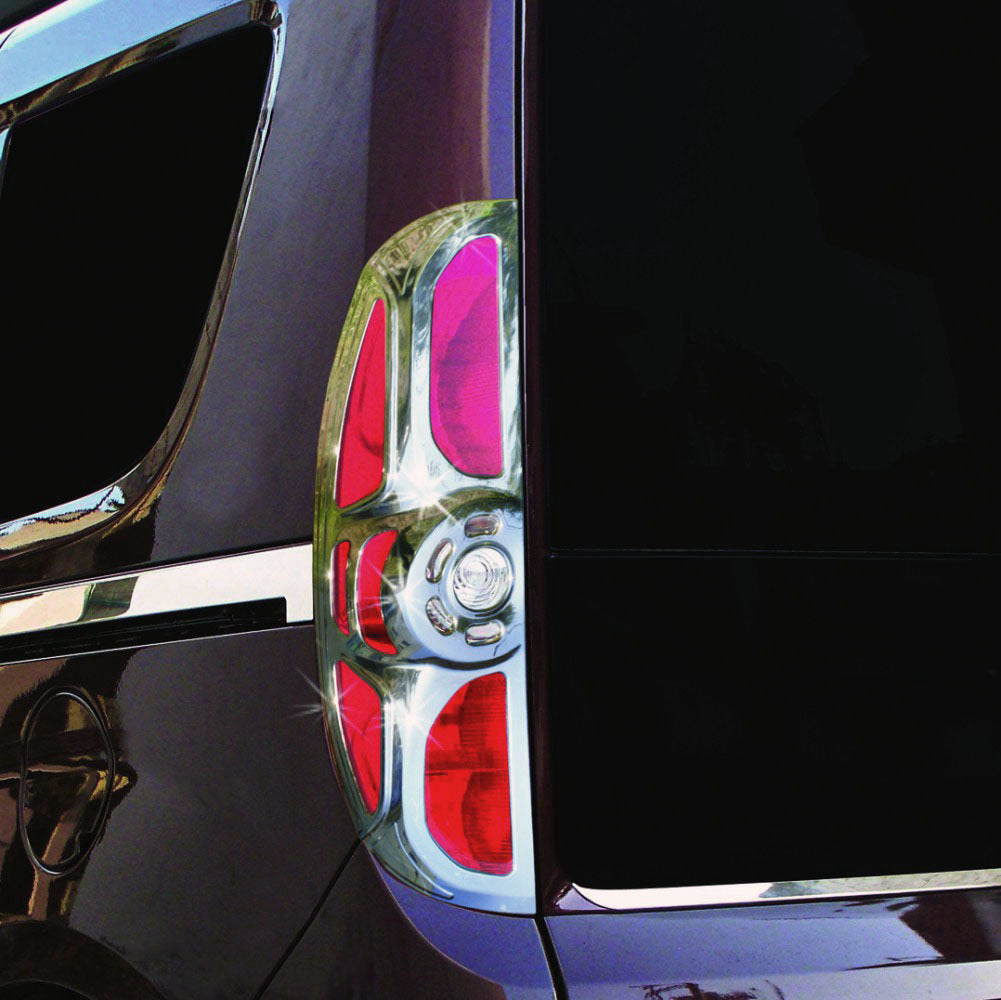 Chrome Tail Light Covers (2010-2015, 2 pcs, plastic) for Fiat Doblo II 2010-2022 - image 9