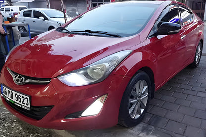 Mirror covers with turn signal cutout BMW-style (2 pcs) for Hyundai Elantra (MD/UD) 2011-2015 - image 6