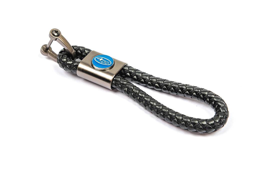 V1 leather keychain with Subaru logo for Subaru - Reelken Auto