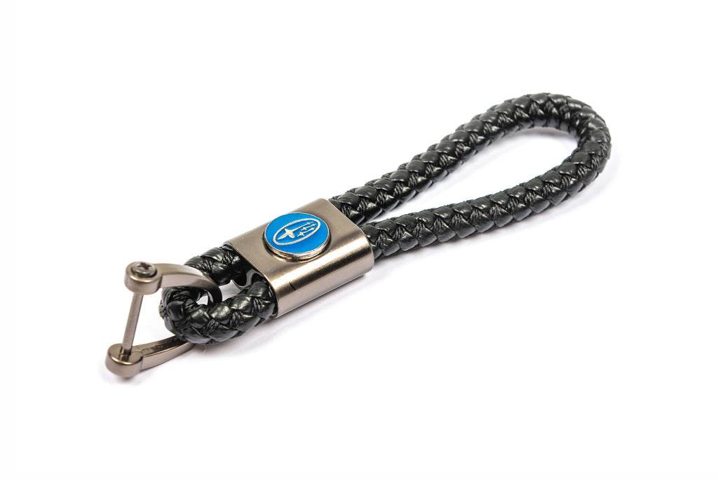 V1 leather keychain with Subaru logo for Subaru - Reelken Auto
