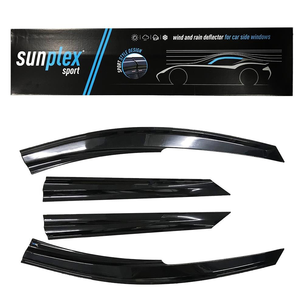 Window Deflectors (4 pcs, Sunplex Sport) for Fiat Tempra 1990-1996 - image 1