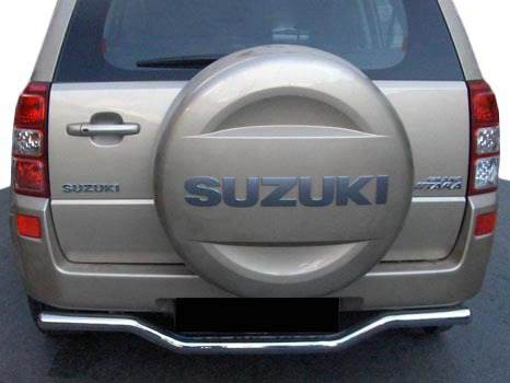 Back protection AK005-1 (stainless steel) for Suzuki Grand Vitara 2005-2017 - Reelken Auto