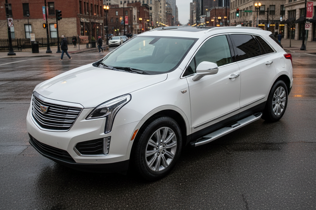 Side Steps Mevsim Grey (2 pcs, Aluminum) for Cadillac XT5 2016- - image 1