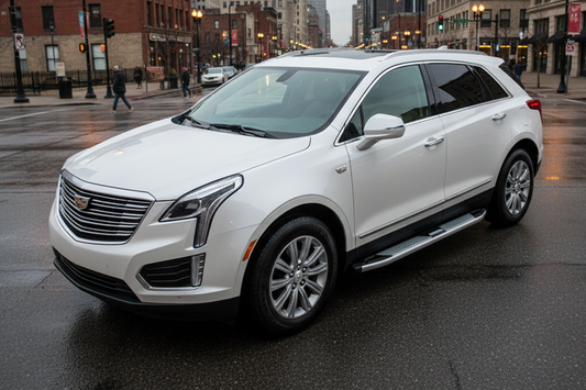 Side Steps Mevsim Grey (2 pcs, Aluminum) for Cadillac XT5 2016- - image 1