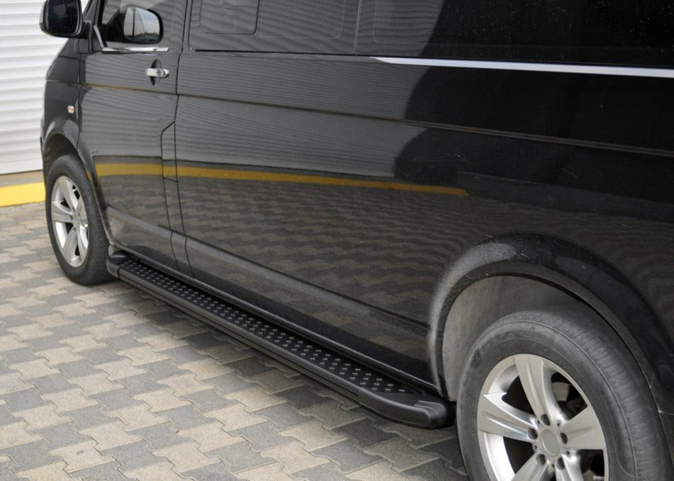 Side Steps Allmond Black (2 pcs, aluminum) for Volkswagen T5 Transporter 2003-2010 - image 4