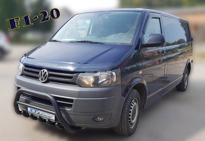The WT003 Black bumper guard (stainless) for Volkswagen T5 2010-2015 - Reelken Auto