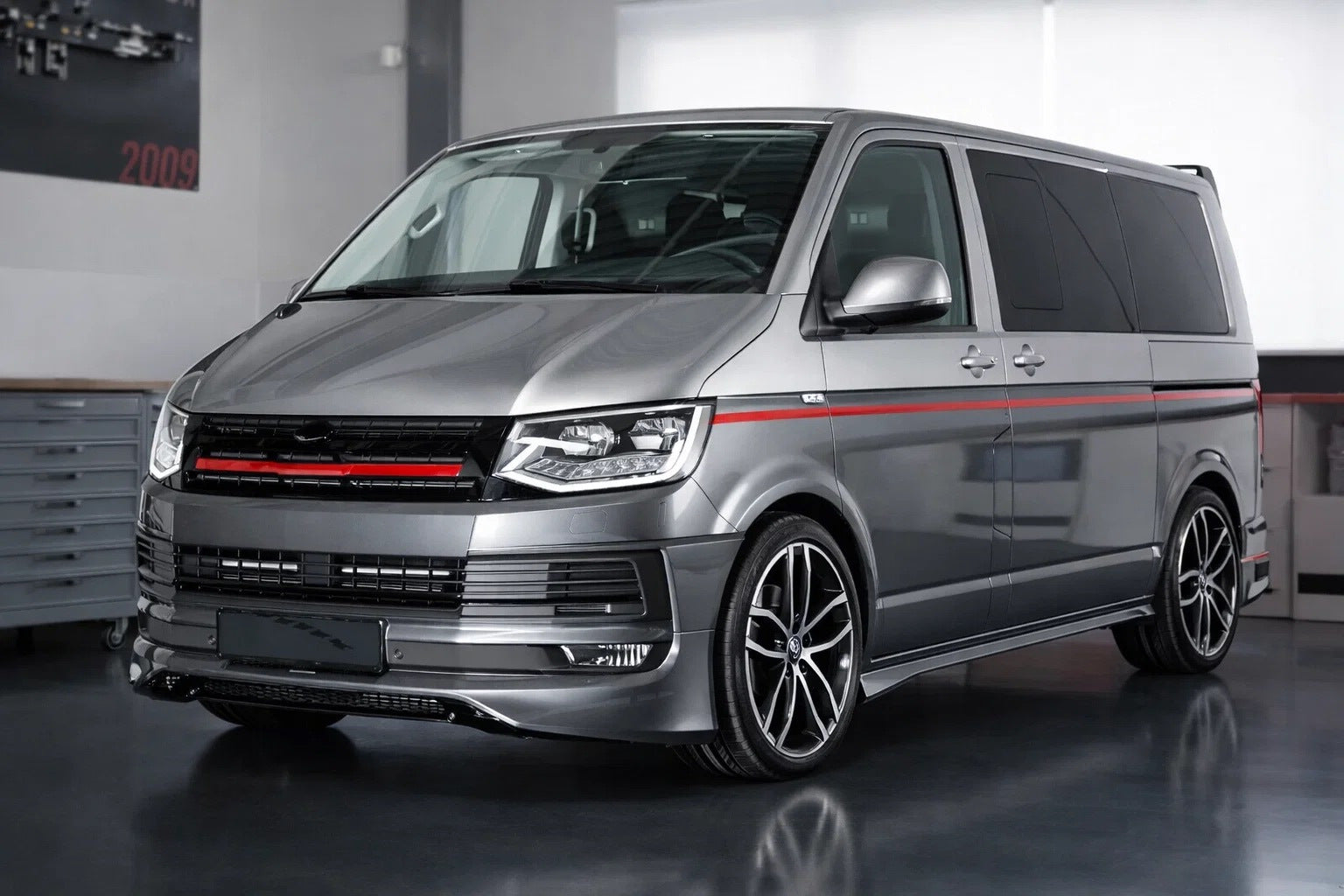Front bumper lip ABT Original 2015-2018 (primed for painting) for Volkswagen T6 2015-2024 - image 3