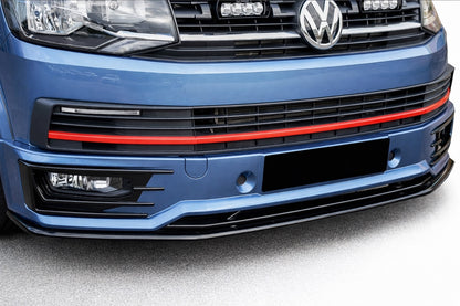 Front lip for SportLine 2015-2018 (ABS) for Volkswagen T6 2015-2024 - image 1