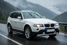 Side Steps Vision New Black (2 pcs, Aluminum) for BMW X3 E-83 2003-2010 - image 1