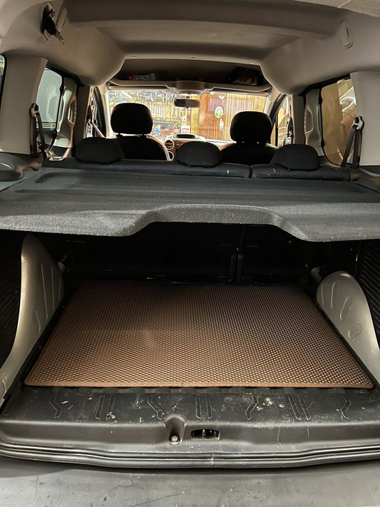 Trunk mat (EVA, brick) for Peugeot Partner Tepee 2008-2018 - image 1