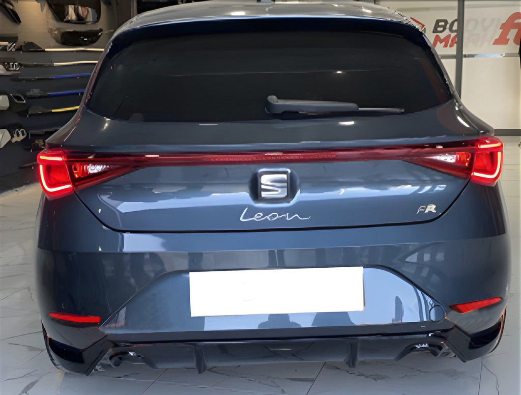 Rear Diffuser DPT V-1 (Gloss Black) for Seat Leon 2020- - image 1