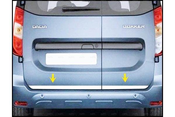 The edge of the trunk (stainless) for Dacia Dokker 2013-2022 - Reelken Auto