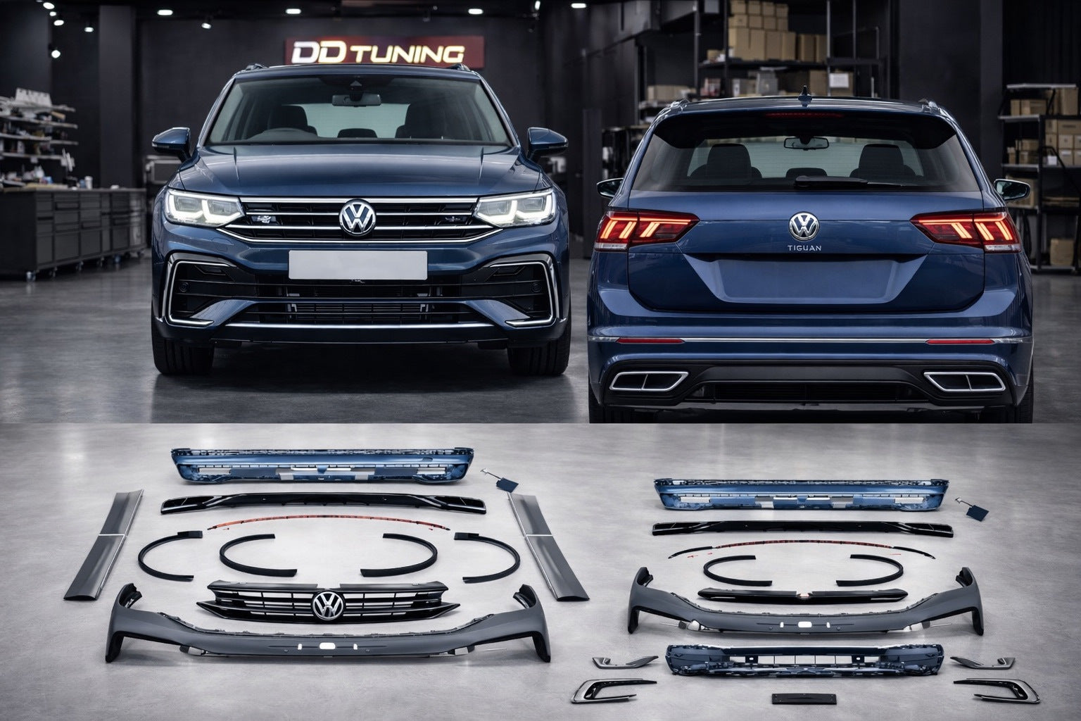 R-Line Full Body Kit (for 2021-2023) for Volkswagen Tiguan 2016-2023 - image 1