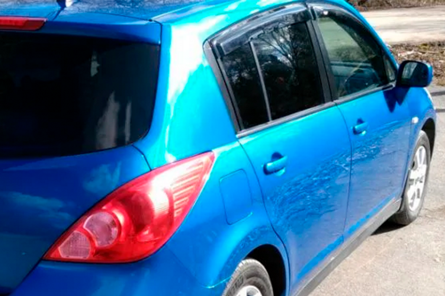 Window Deflectors HB (4 pcs, HIC) for Nissan Tiida 2004-2011 - image 7