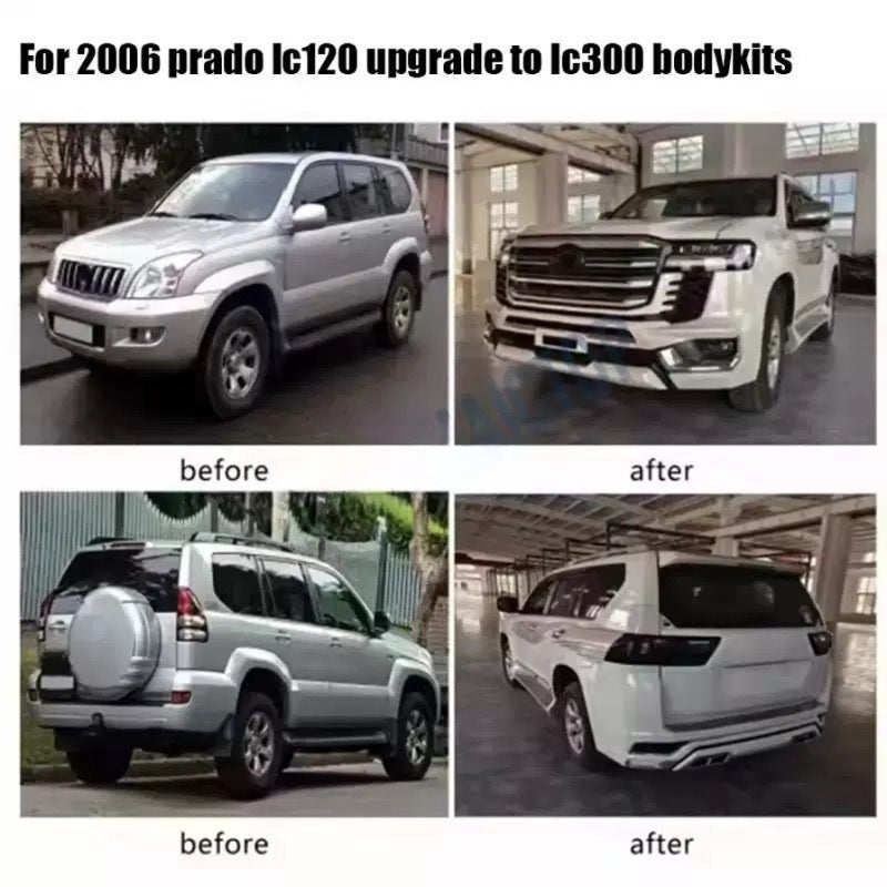 Facelift Body Kit to LC 300 for Toyota Land Cruiser Prado 120 2002-2009 - image 7