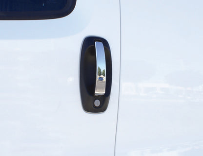 Chrome Door Handle Covers (4 pcs, Stainless Steel) for Peugeot Bipper 2008-2017 - image 4