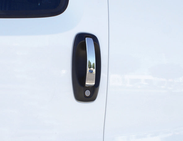 Chrome Door Handle Covers (4 pcs, Stainless Steel) for Fiat Fiorino/Qubo 2008-2024 - image 3