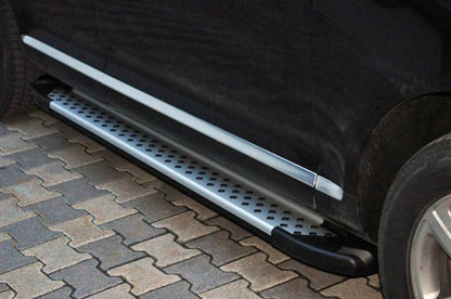 Side sills Allmond Grey (2-piece pack) for Volkswagen Touareg 2002-2010 - Reelken Auto