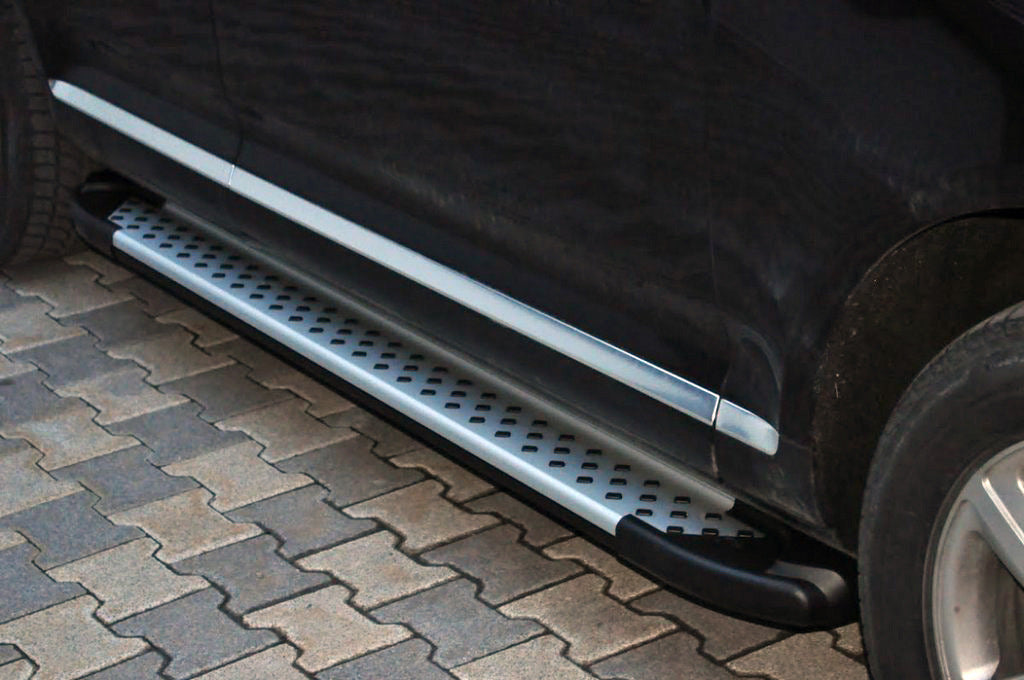 Side Steps Allmond Grey (2 pcs, Aluminum) for Volkswagen Touareg 2002-2010 - image 1