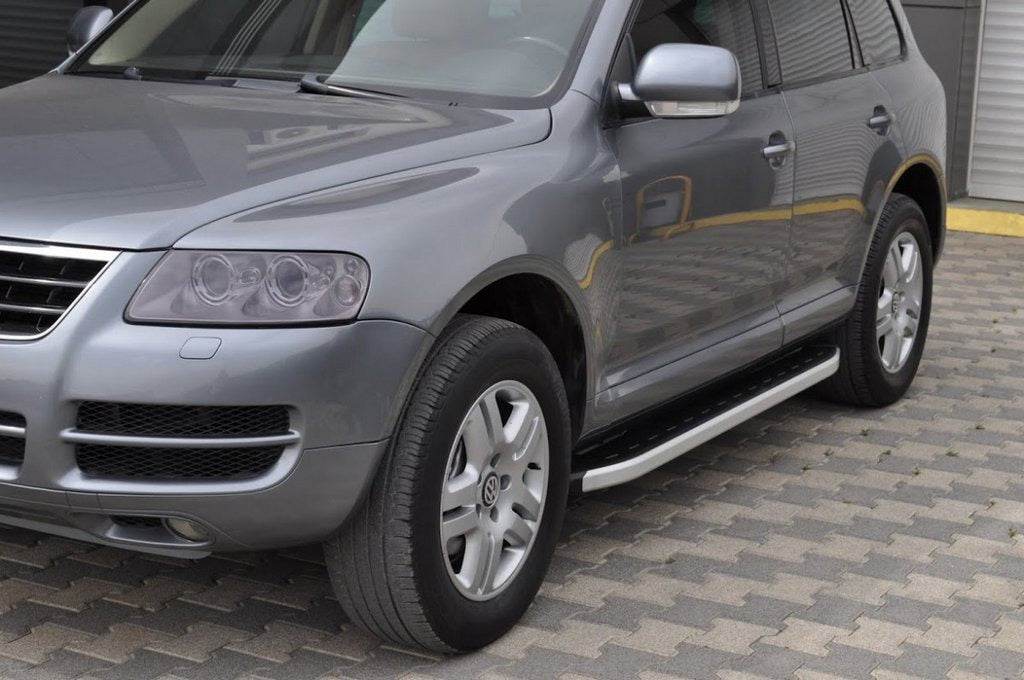 Fullmond lateral platforms (2 PCs, aluminum) for Volkswagen Touareg 2002-2010 - Reelken Auto