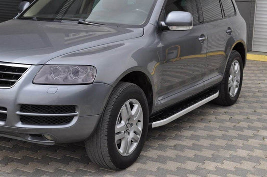 Fullmond lateral platforms (2 PCs, aluminum) for Volkswagen Touareg 2002-2010 - Reelken Auto
