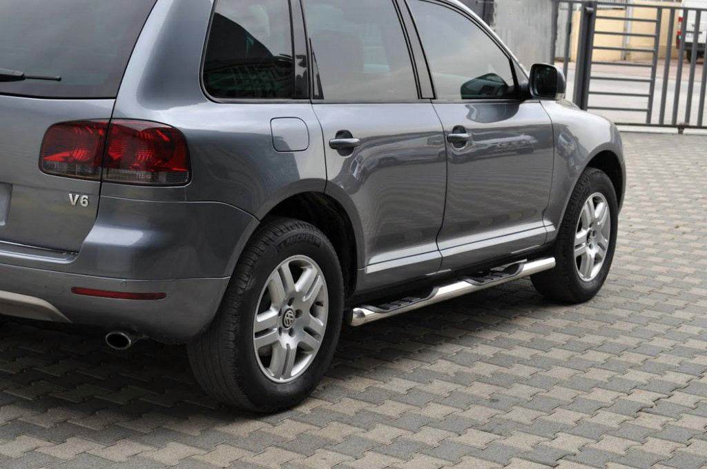 Side pipes (2 PCs, stainless steel) for Volkswagen Touareg 2002-2010 - Reelken Auto