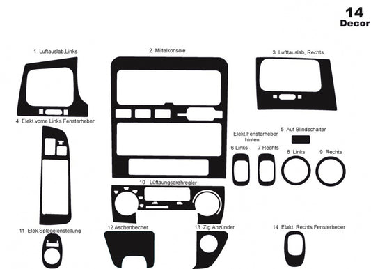 Panel overlay (1995-1998) for Toyota Carina E - image 2