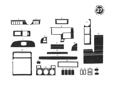 Dashboard Trim Covers for Toyota Land Cruiser 90 Prado 1996-2002 - image 2