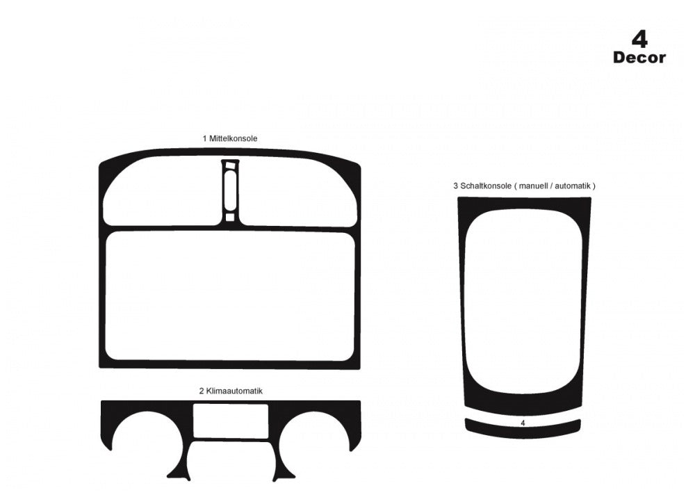 Dashboard Trim Covers for Toyota Rav 4 2001-2005 - image 3