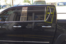 Chrome Rear Door Pillar Covers (2 pcs, Stainless Steel) for Toyota Hilux 2015- - image 1