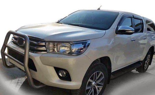 Front protection QT007 (stainless) for Toyota Hilux 2015↗ - Reelken Auto