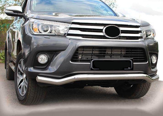 Front protection ST007 (stainless) for Toyota Hilux 2015↗ - Reelken Auto