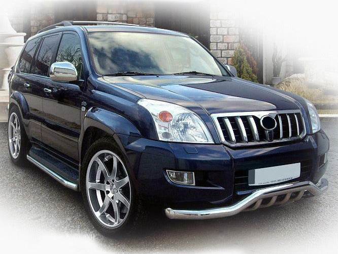 Front arc ST011 (stainless) for Toyota Land Cruiser Prado 120 - Reelken Auto