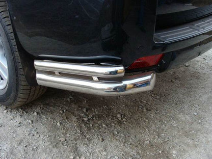 The rear corners of the AK003-Double (stainless steel) for Toyota Land Cruiser Prado 150 - Reelken Auto